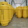 Different sizes empty liquid chlorine cylinders